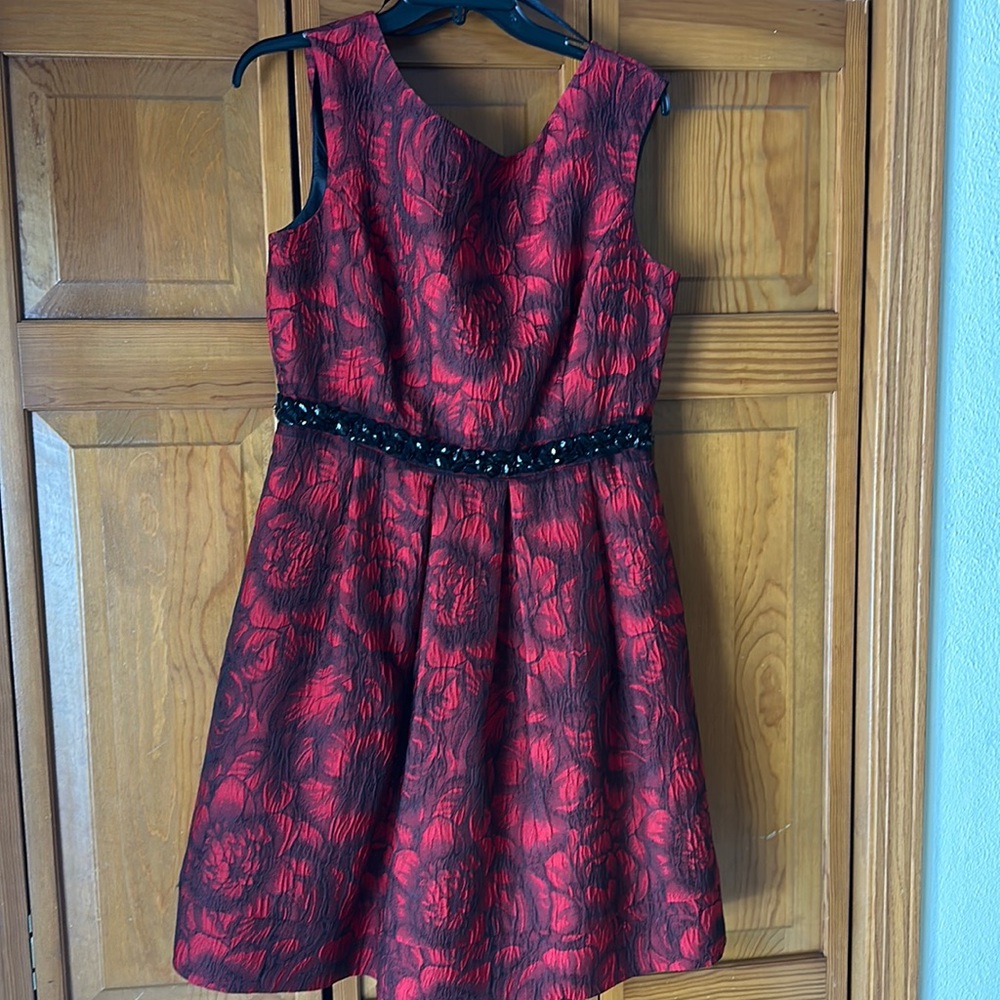 Black and Red evening dress